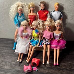 Vintage Mattel Barbie Ken 1990's Lot of Eight (8)